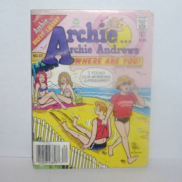1st PRINT 1992 Archie Digest Library ARCHIE Andrews WHERE Are You Digest #82 Arc - Picture 1 of 1